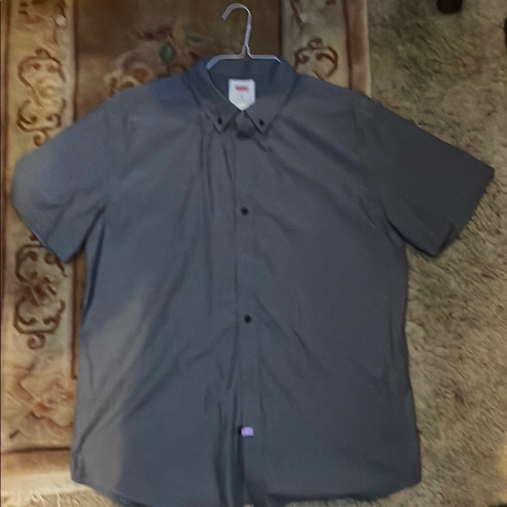 Levi's Men's Casual Button Down Shirt - Dark Gray
